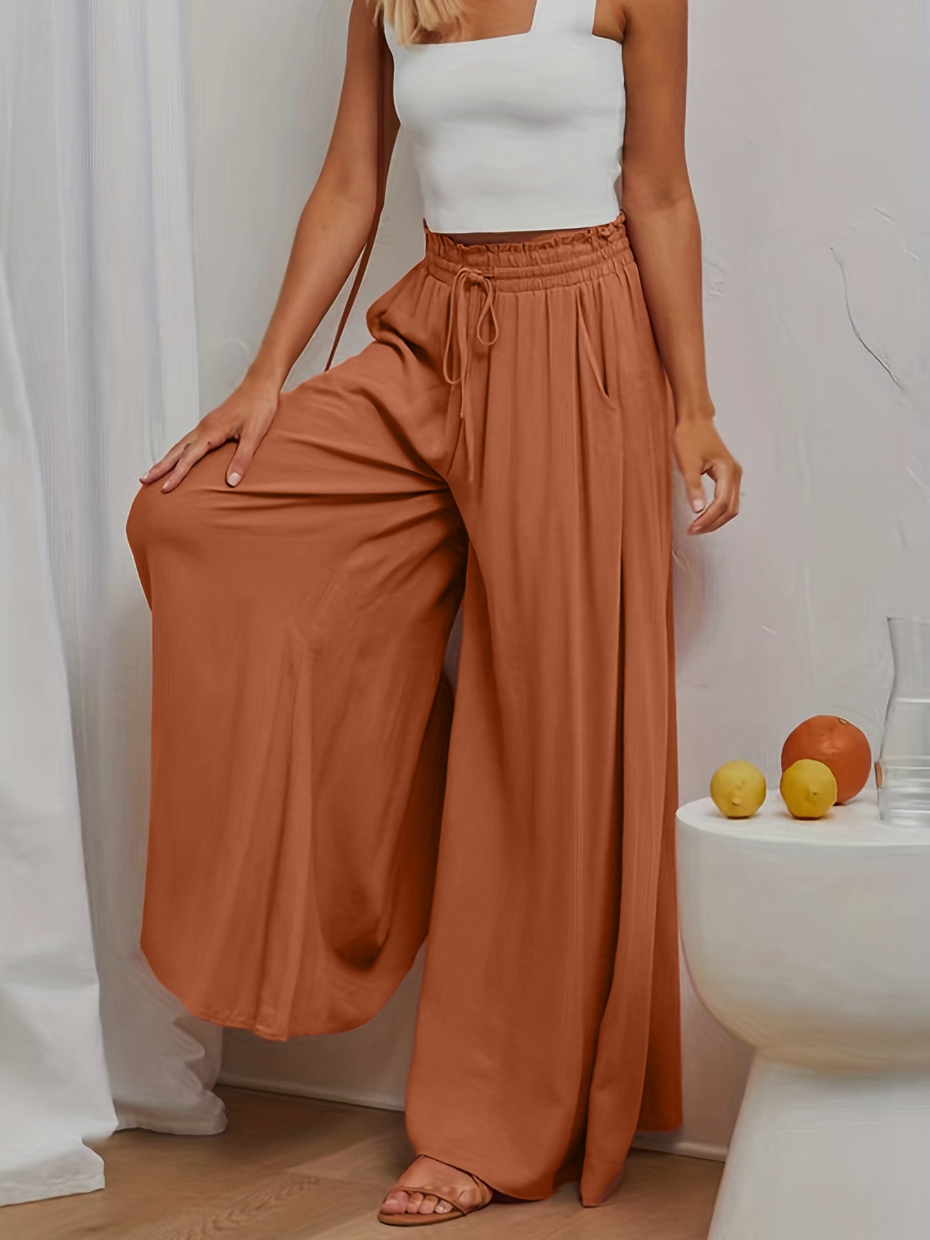 Oaky All-Day Wide Leg Lounge Trousers