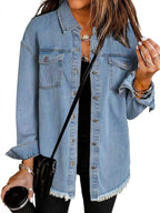 Jenny - Spring Denim Buttoned Jacket