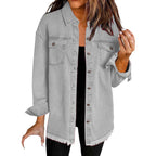 Jenny - Spring Denim Buttoned Jacket