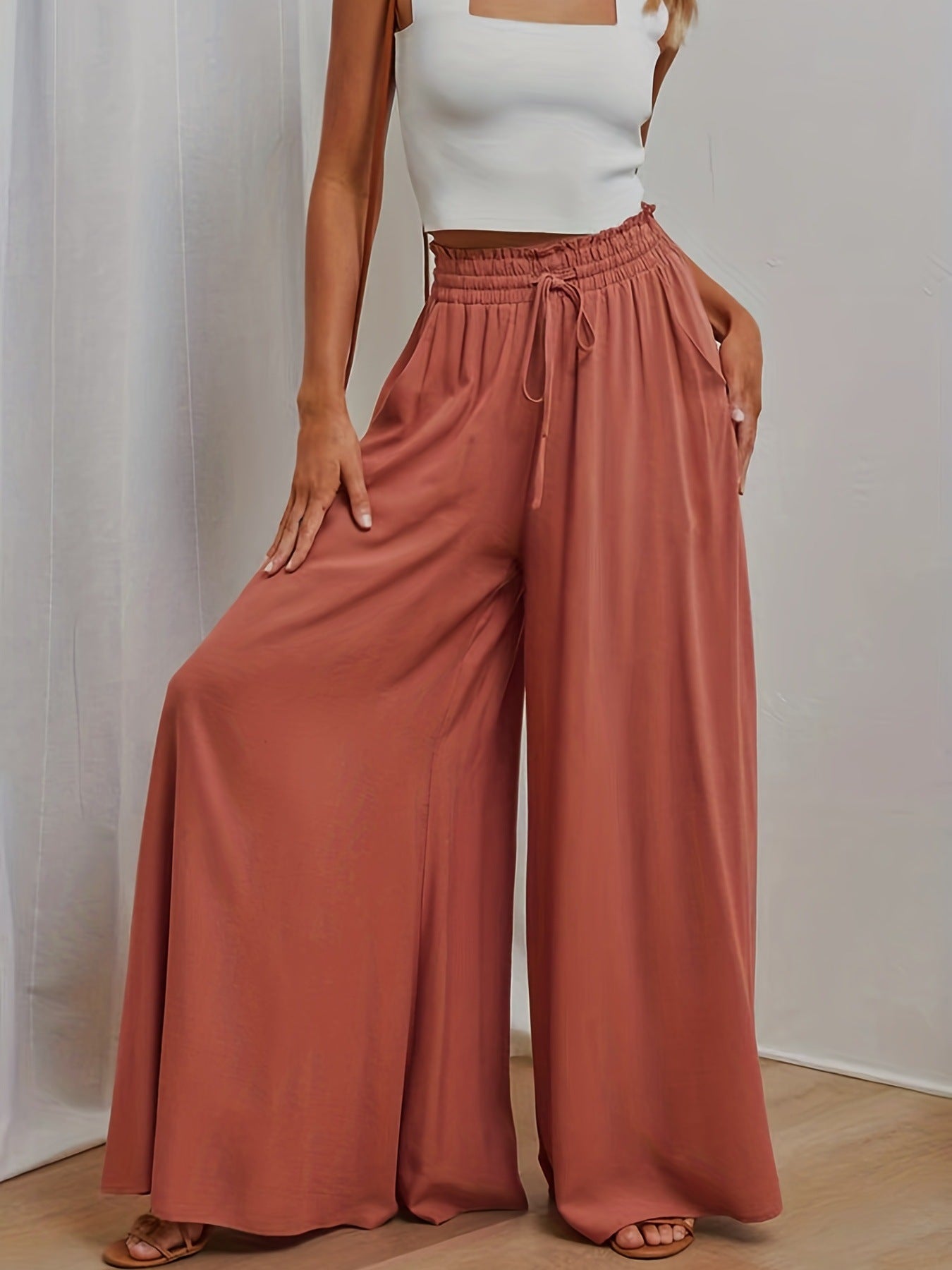 Oaky All-Day Wide Leg Lounge Trousers