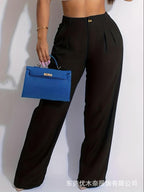 Chic Horizon High-Rise Pleat pants