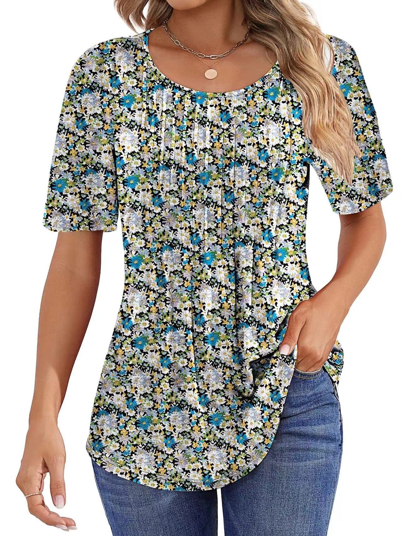 Kira - Short sleeve Floral Shirt