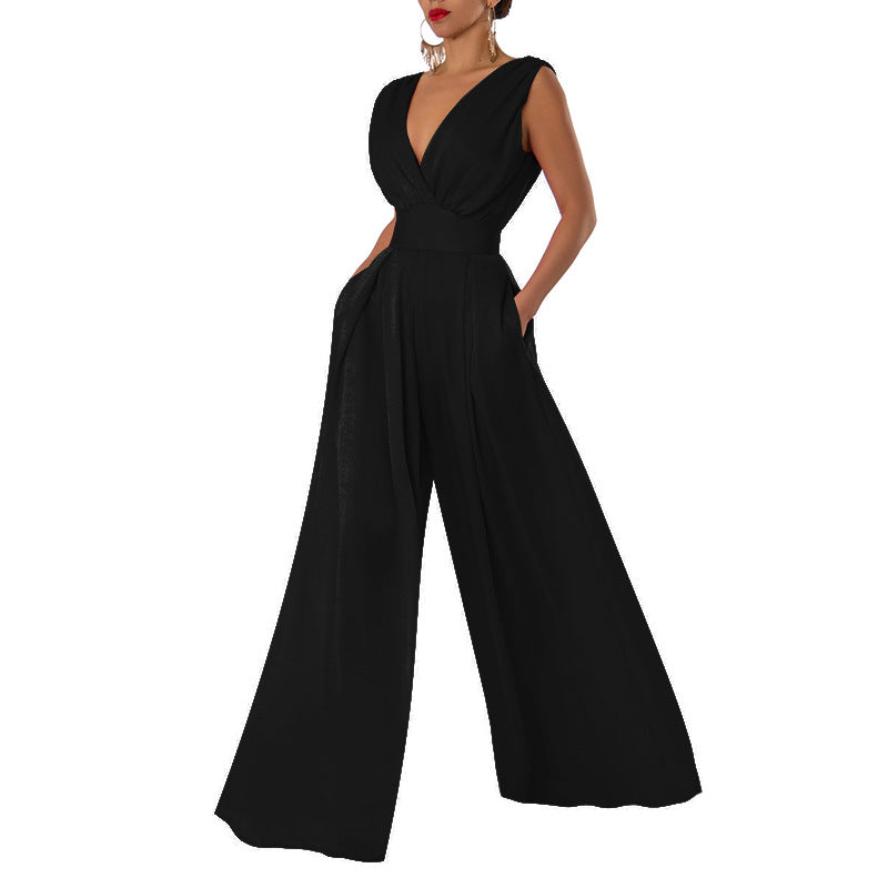 NEW - Elegant slim-fit jumpsuit high-waist