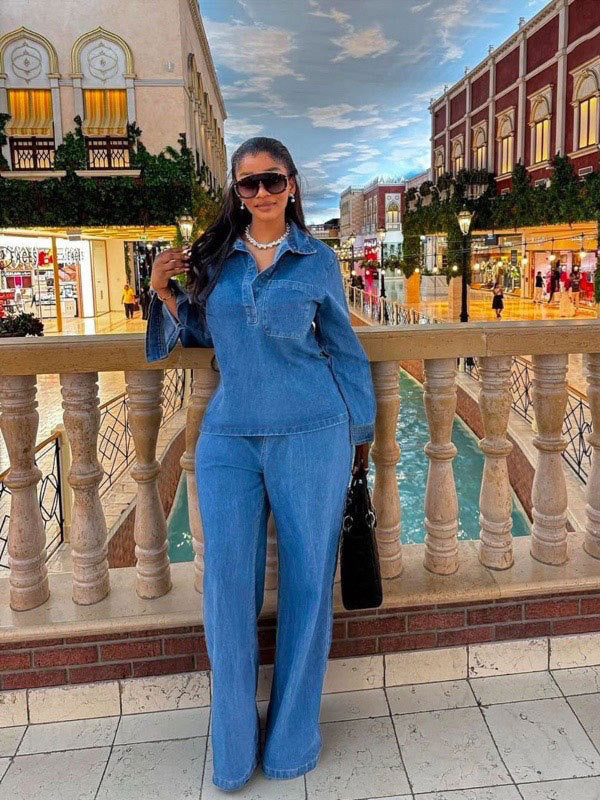 Lacy - Chic Breathable Denim Suit