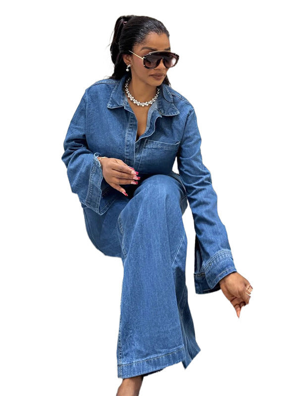 Lacy - Chic Breathable Denim Suit
