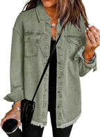 Jenny - Spring Denim Buttoned Jacket