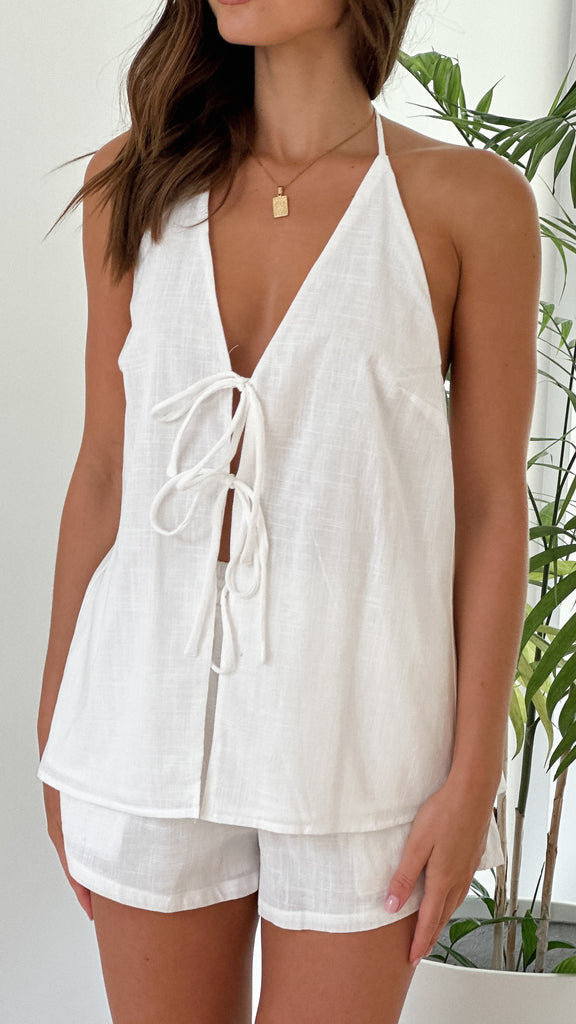 The Havana Tie-Front Romper set