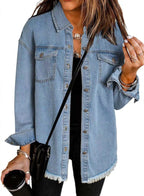 Jenny - Spring Denim Buttoned Jacket