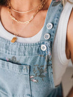 Katy - NEW Floral Denim Jumpsuit