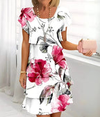 Rosy™ Elegant Whisper Artistic Chic Dress