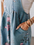 Katy - NEW Floral Denim Jumpsuit