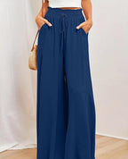 Oaky All-Day Wide Leg Lounge Trousers