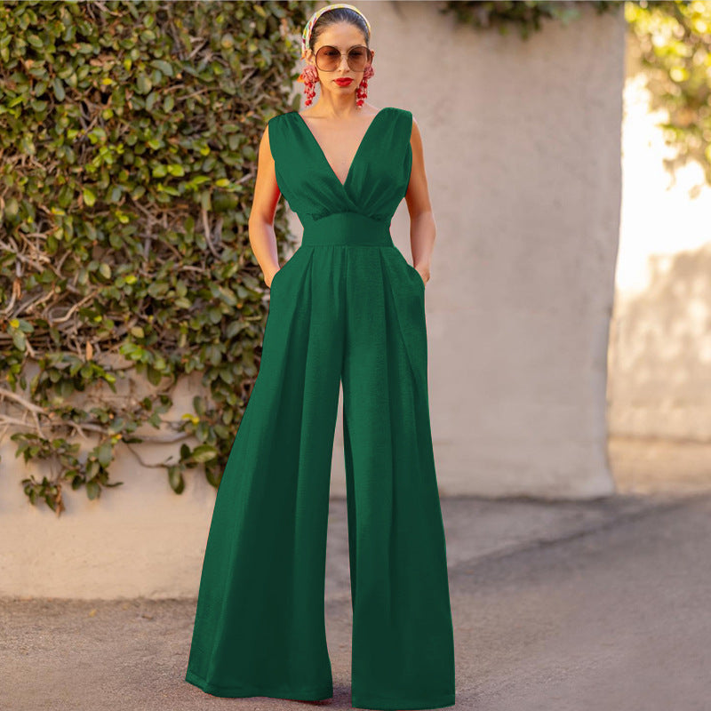NEW - Elegant slim-fit jumpsuit high-waist
