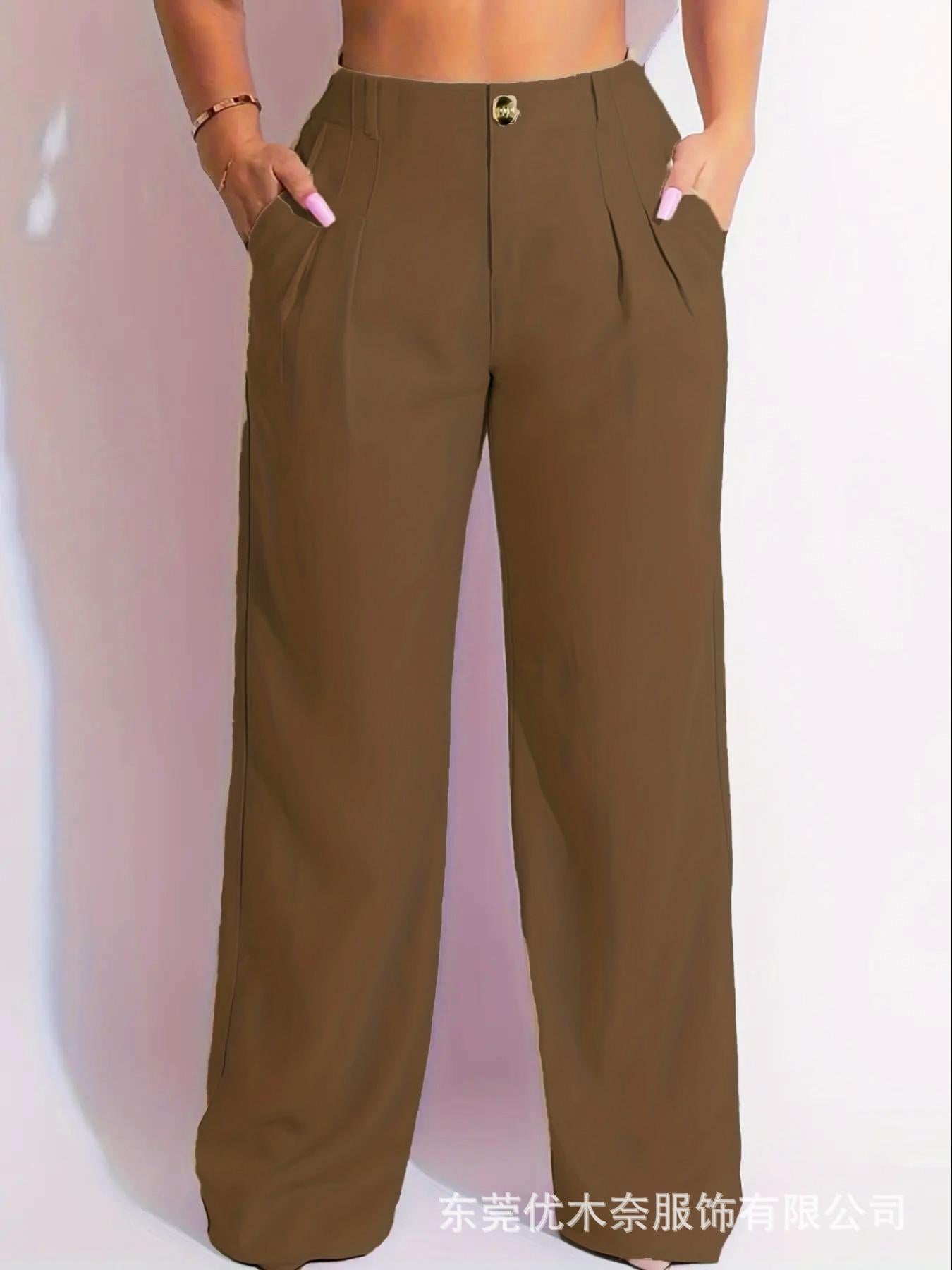 Chic Horizon High-Rise Pleat pants