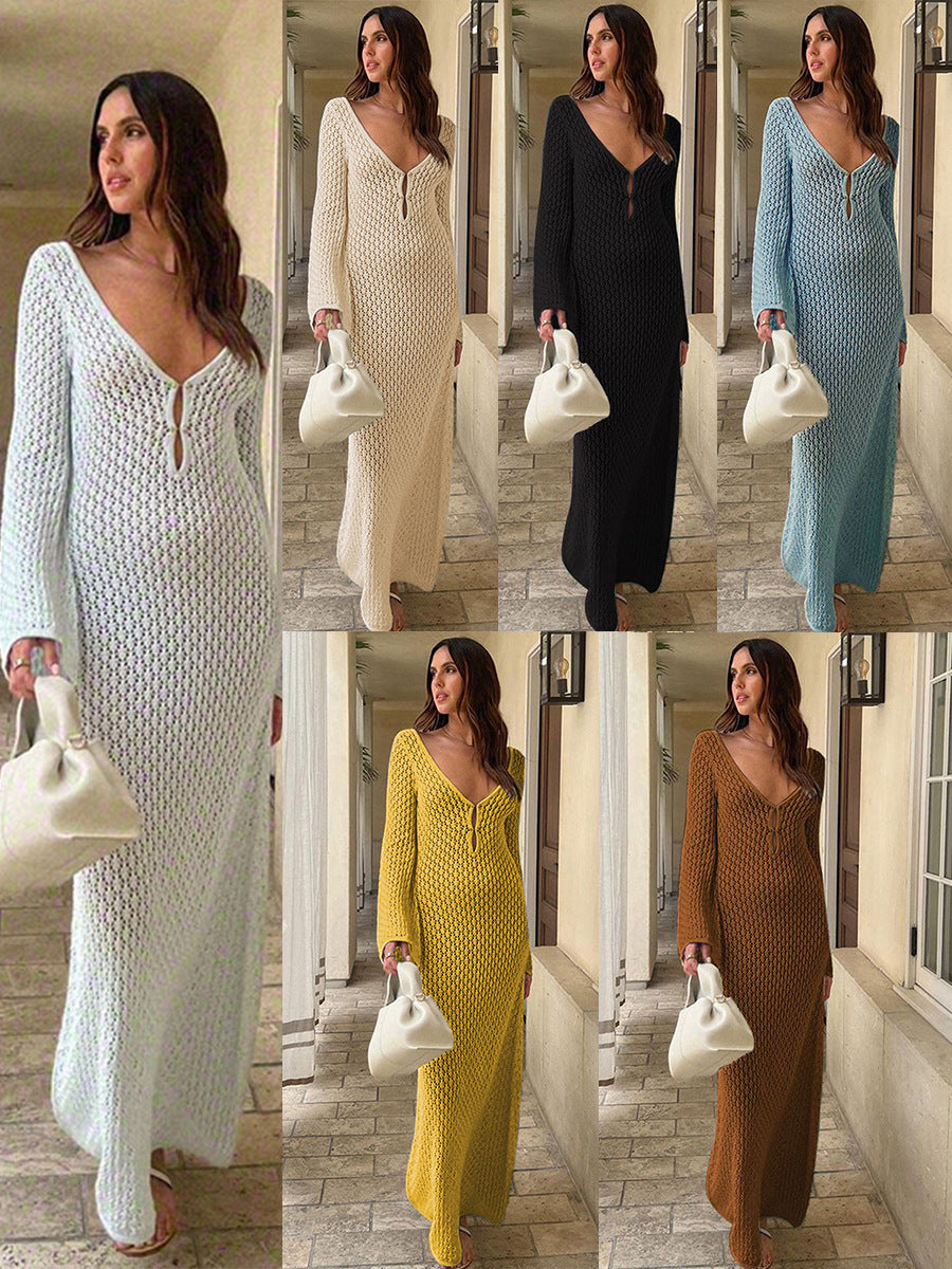 Coastal Knitted Maxi Dress